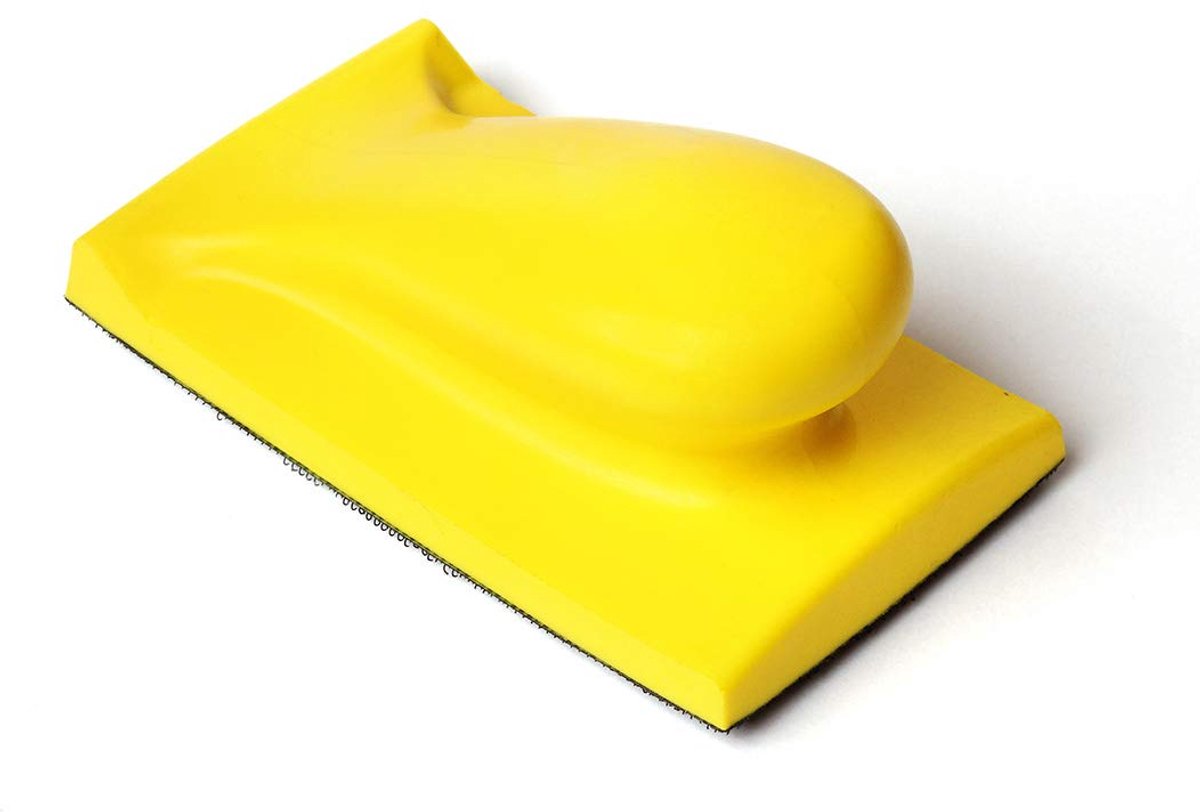 Haak en lus hand schuurblok 136 x 80mm - lichtgewicht schuim - ideaal voor houtbewerking en restauratie - ShopVlot