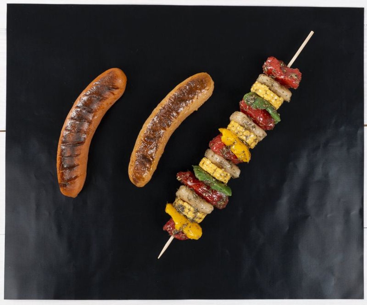 2 herbruikbare antiaanbakgrillmatten, 40x33cm