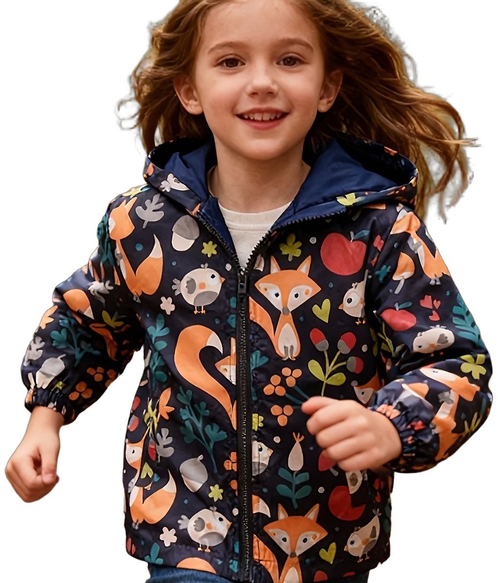Currero Winterjas Parka Meisjes Lange Jas Meisje Wintermantel Overjas Gewatteerd Waterdicht Winter Stijlvol Mantel Kinderen 7-8 Jaar Vossenvogel
