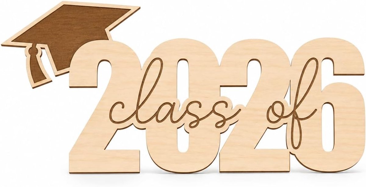 bord voor afstuderen 2026, personaliseerbaar, afstudeerfeest, decoratie voor fotobooth, hangende accessoires en fotostandaard voor afstuderen, cadeau-idee voor studenten
