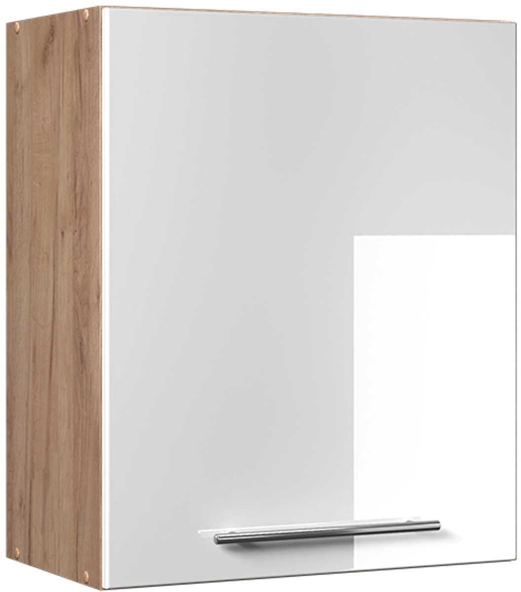 Vicco Hangkast Fame-Line, Wit Hoogglans, 60 cm