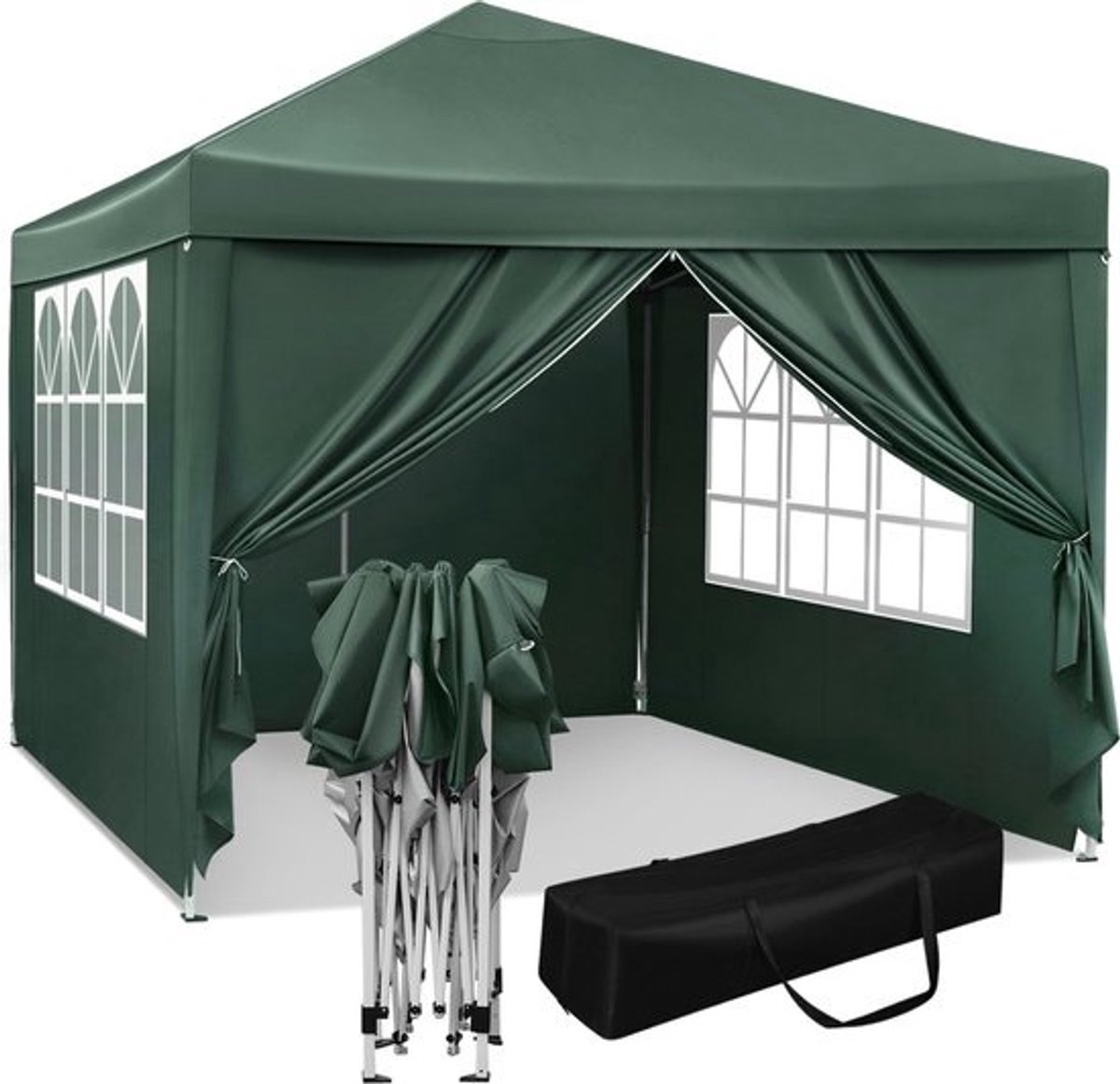 Partytent - Groen - Easy Up - Weerbestendig - Waterdicht - 3x3m