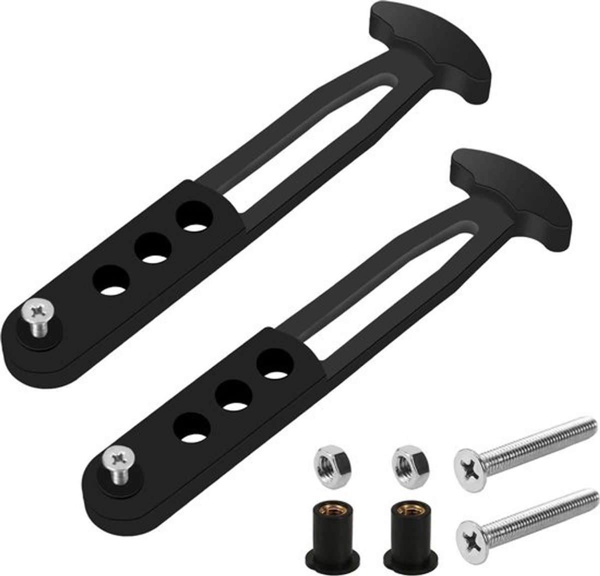 Telescopische Ladder Rubberen Band - Bootladderband met 4 Verstelbare Montagegaten - Veilige Klinkband voor Pontonboot - RV Vouwladder - Instapvaste Slotriem telescopische ladder