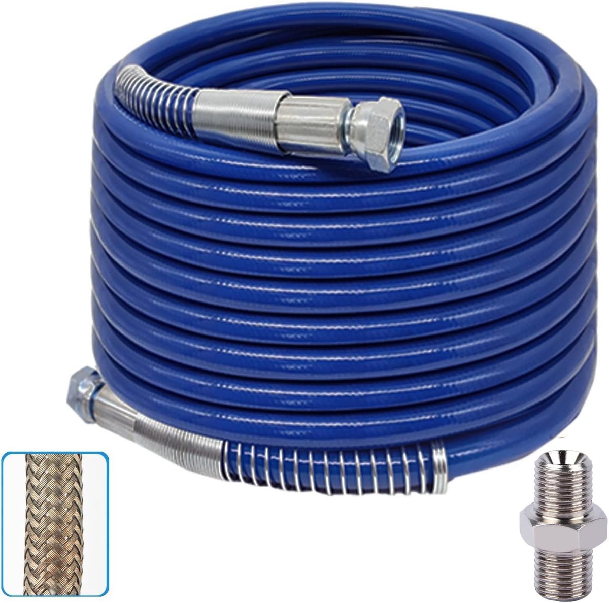 Lange verfspuit slang van 20 meter met 1/4 inch aansluiting, ideaal voor airless verfspuitsystemen en verfprojecten