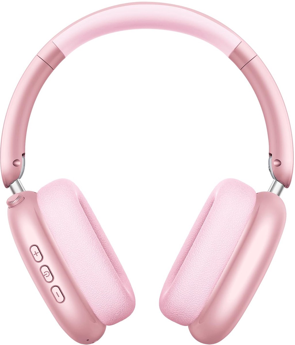Over-Ear Koptelefoon Draadloos - Noise Cancelling - Hi-Res Geluid - 48 Uur Batterijduur - Roze - ShopVlot