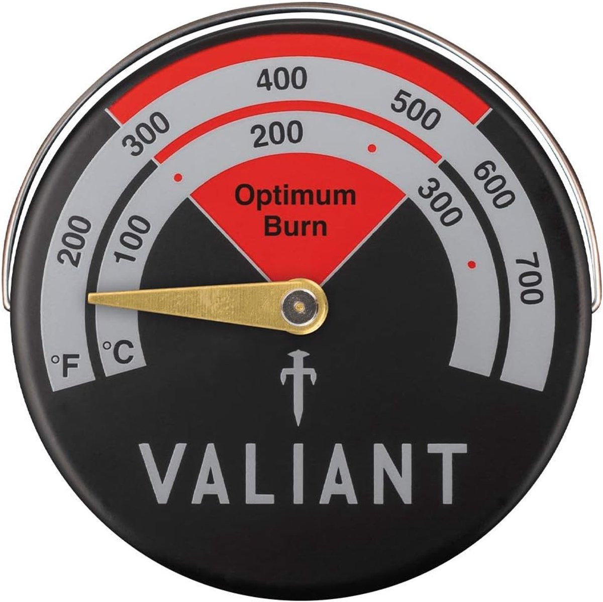 Logbrander & Kachel Thermometer 63mm - Magnetisch - Rood - Voor nauwkeurige temperatuurmeting - ShopVlot