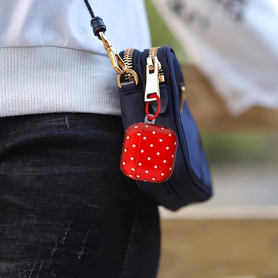 Newseego voor AirPods 4 Clear Case met Reinigingsset, Leuke Polka Dot Esthetics Patroon Case met Sleutelhanger Ring voor Meisjes Vrouwen Zachte TPU Beschermende Shockproof Cover voor Airpods 4e — afbeelding 5