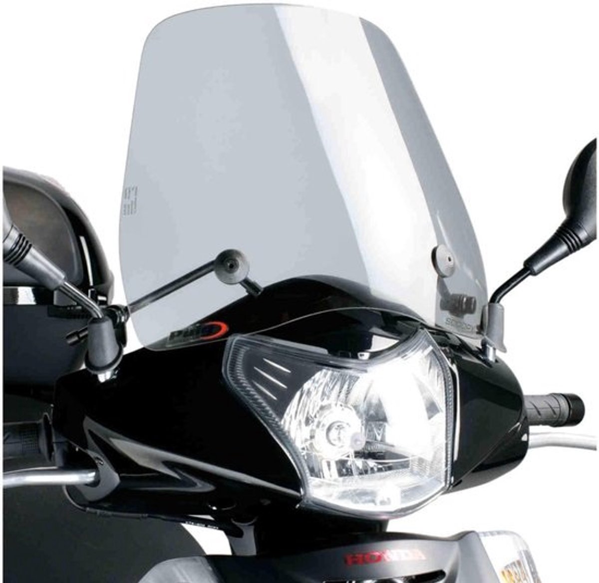 Verhoogde Windscherm Smoke Geschikt voor Honda Scoopy SH 125 & 150 (2007-2010) en SH300i
