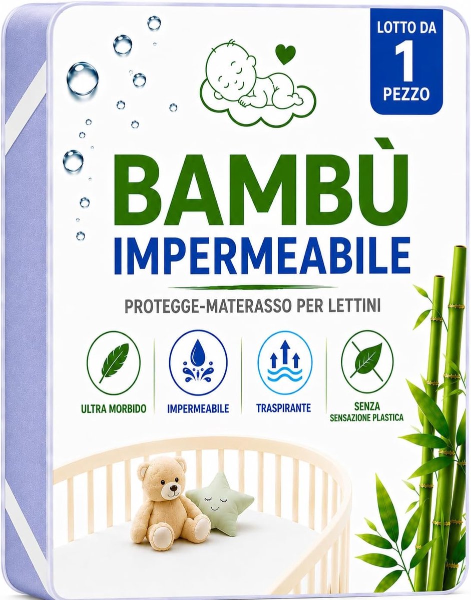 Waterdichte matrasbeschermer kinderwagen 75x35 cm, 1 STK. Certificaat. Bamboe matrasbeschermer bed inleg voor kinderwagen matras wieg moses manden baby