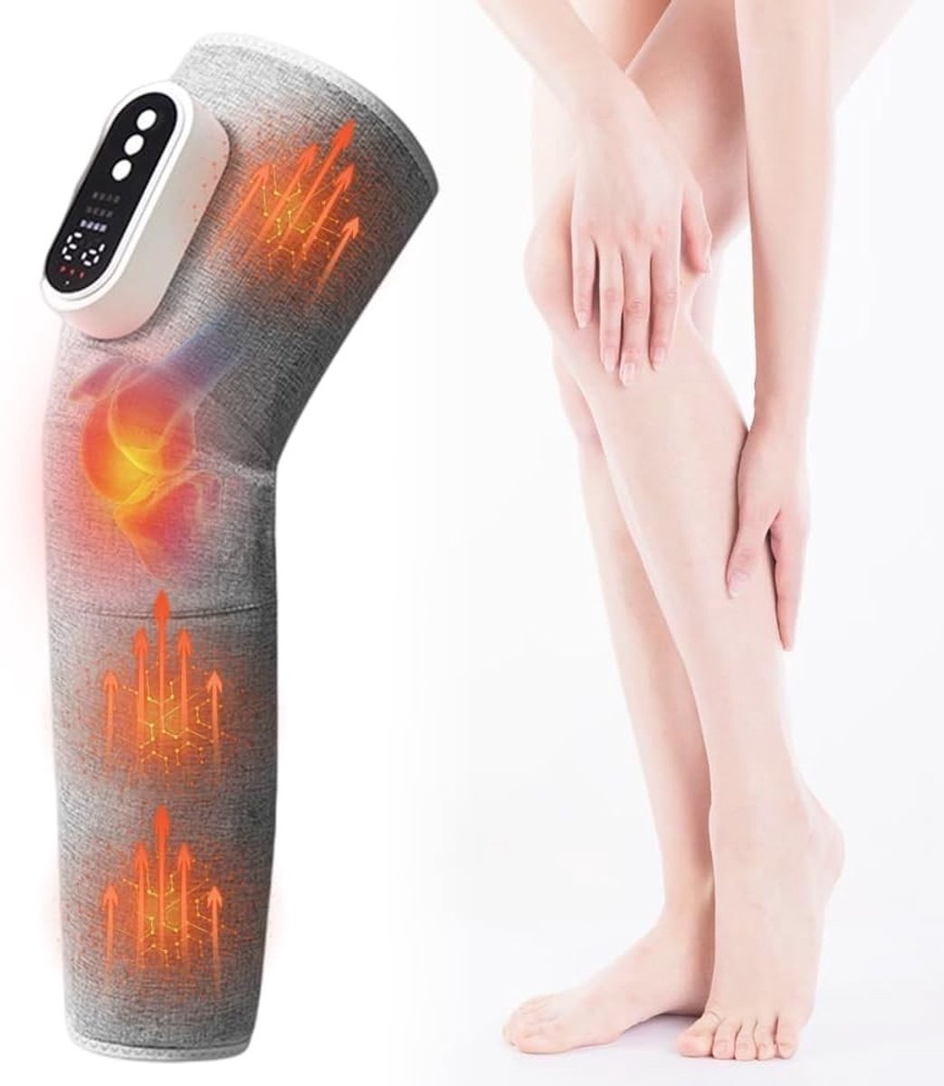 Draadloze 3-in-1 beenmassager met 3 intensiteiten en 3 modi voor vermoeide benen, lipedema en spierontspanning