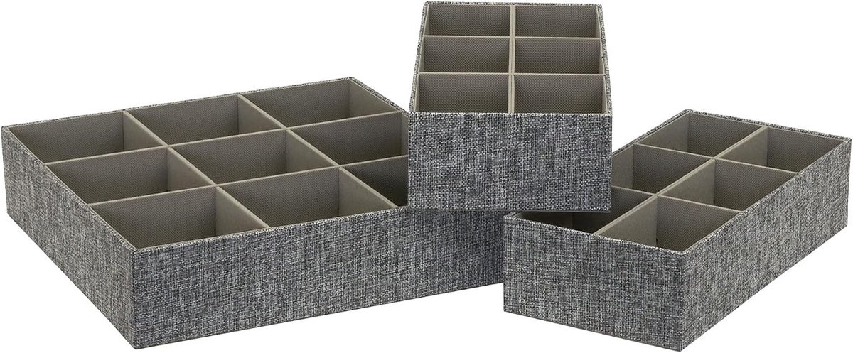 Essentials Lade Organizer, Linnen Polyester Polypropyleen, Grafiet