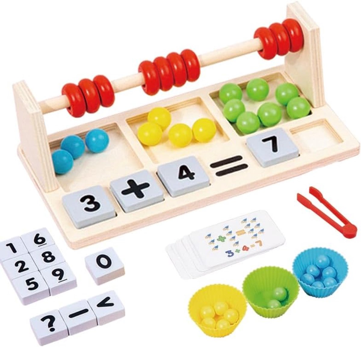 Speelgoed 3 4 5 6, Telraam, Kinderspellen Jaar, Houten Speelgoed, Motoriek Speelgoed, Fijne Motoriek, Leer Spellen Wiskunde, Cadeau 3-6 Jaar Kinderen Jongens Meisjes