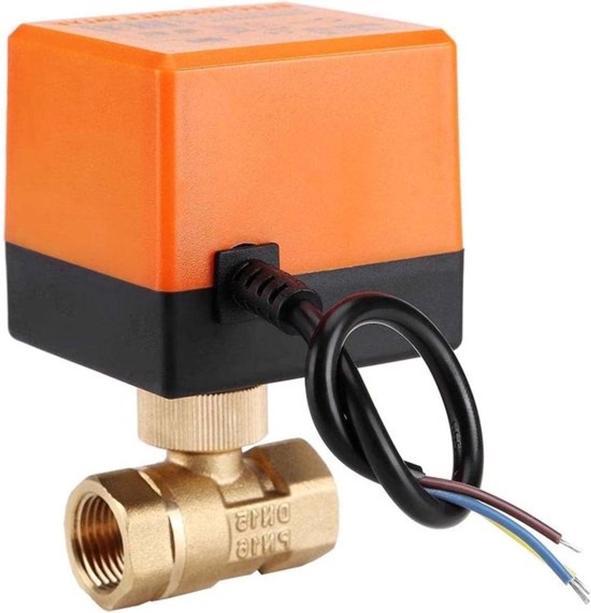 Gek Winkelen Elektrische kogelkraan AC 220V - 2-weg messing kogelkraan - DN15 DN25(DN15) - online bestellen .