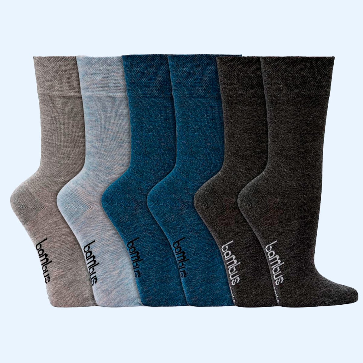 Socks4fun | Bamboe Sokken Dames En Heren | Voordeelmix 6 Paar | Drukvrij | Fijne Teennaad | Maat 35–46