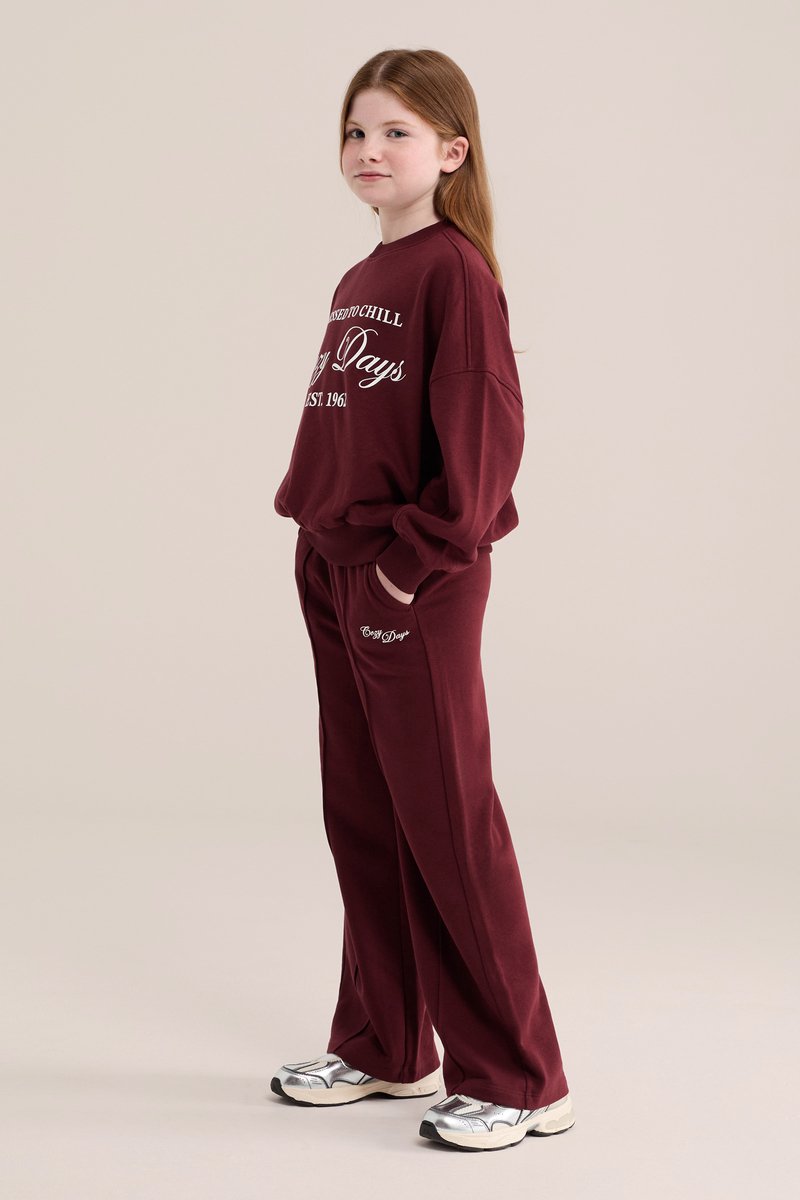 WE Fashion Meisjes wide leg joggingbroek