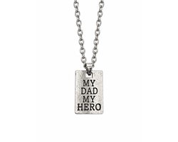 Vaderdag - Ketting - My dad - My hero - Papa - Gift - Geschenk - Vaderdag