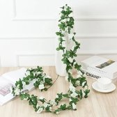 Kunstbloemen Rozen Slinger 250 cm - Witte Kunstrozen Decoratie - Bruiloft, Interieur & Fiets - Kasey