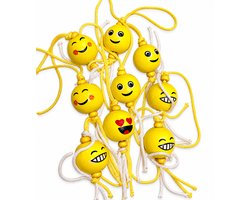 Gelukspoppetjes - Smileys - Emoticons - Bolletjes - 10 stuks - Emoji's - Geluk - gelukszakjes