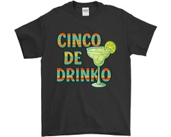 Cinco de Mayo Shirt – CINCO DE DRINKO – Feest Outfit – Unisex T-Shirt voor Dames & Heren – Leuk Cadeau