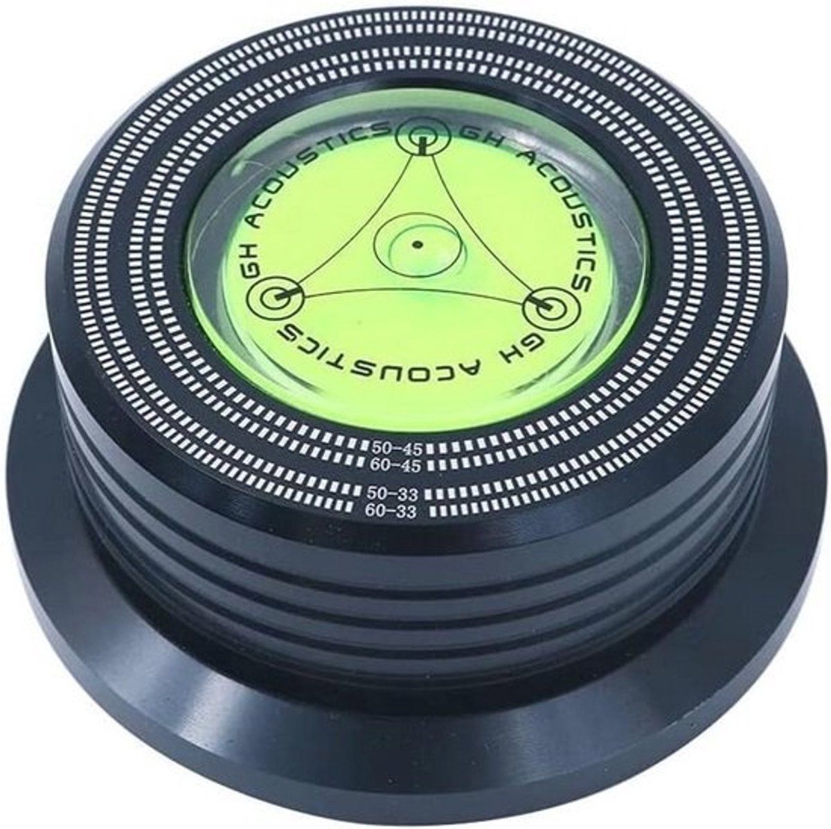 Bubble Level Speed Detection Turntable LP Vinyl Disc Stabilizer Clamp