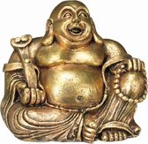 Nobby aqua deco buddha goud - 13,5 x 11 x 12 cm