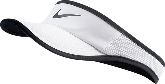 Nike W Nk Arobill Fthrlt Visor Adj Sportcap Dames - White/(Black) | bol.com