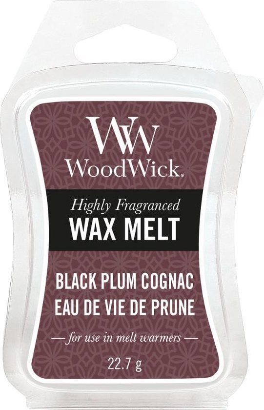 Woodwick Waxmelt Black Plum Cognac