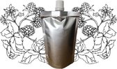 Frambozenpitolie - navulling 100ml pouch met schenkmond (hersluitbaar) - vegan - dierproefvrij en zonder chemische toevoegingen - Frambozenpit huidolie
