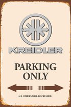 Wandbord - Kreidler Parking Only -20x30cm-