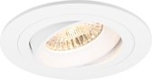 LED Spot Set - Pragmi Alpin Pro - GU10 Fitting - Inbouw Rond - Mat Wit - Kantelbaar Ø92mm - Philips - MASTER 927 36D VLE - 3.7W - Warm Wit 2200K-2700K - DimTone Dimbaar - BES LED
