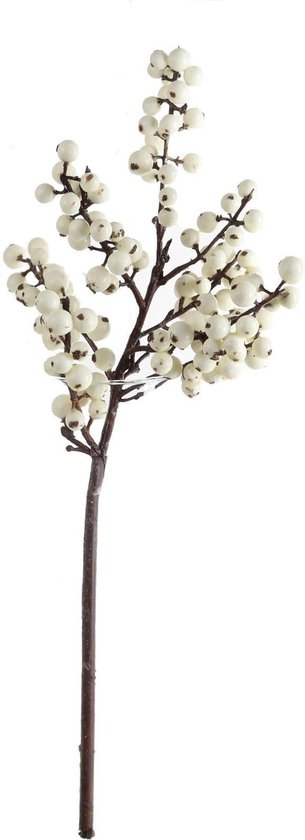 Decoratieve tak kunst bessentak champagne 46cm