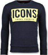 ICONS Block - Funny Sweater Mannen - 6355B - Navy