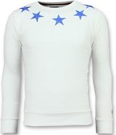 Five Stars - Exclusieve Sweater Heren - 6354W - Wit