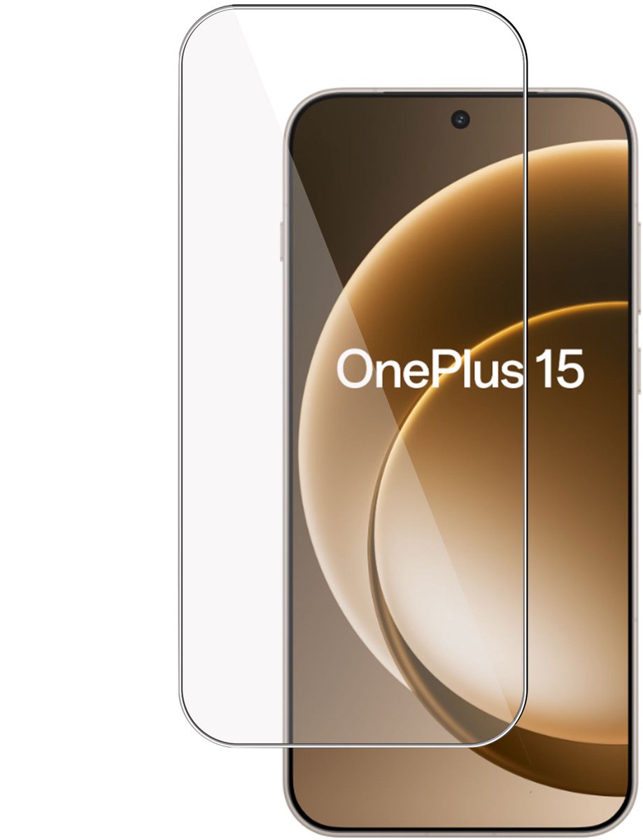 TechNow Screenprotector geschikt voor OnePlus 15 Screenprotector - Gehard Glas - Rounded - Proteqt+