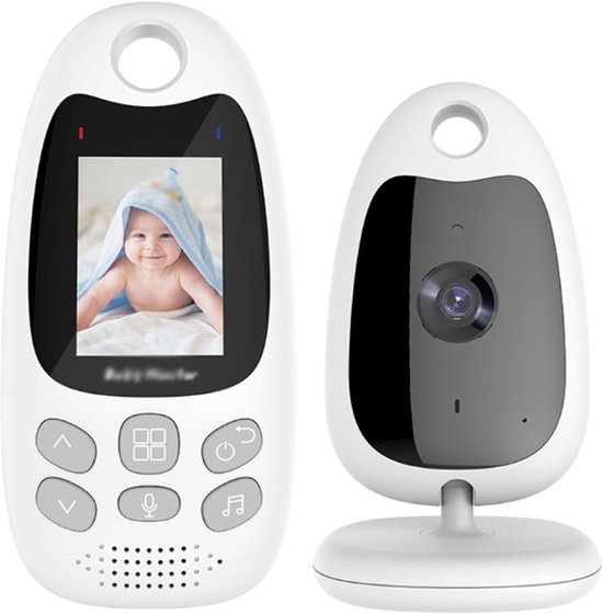 Video-babyfoon, babyfoon met camera, spraakfunctie en temperatuursensor.