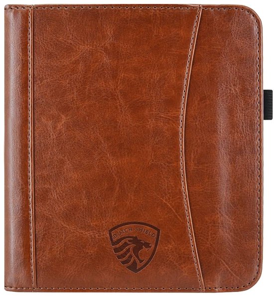 Hoesje Geschikt voor Kobo Libra 2 Sleepcover Luxe Hoes Cognac Bruin - ereader hoesje - cover van i12Cover — afbeelding 4