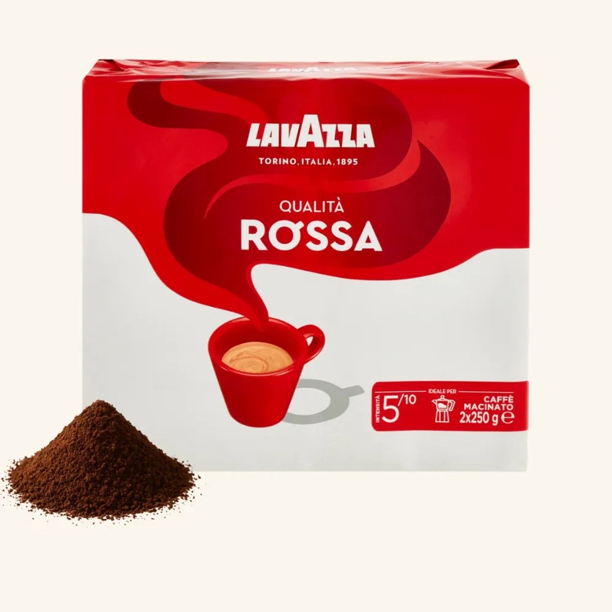 Lavazza Qualità Rossa Filterkoffie - Gemalen Koffie - 6 x 250 gram thumbnail 2