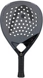 Grijze padelracket met zwarte details, 'HEAD SPEED PRO' tekst en een grafisch patroon.