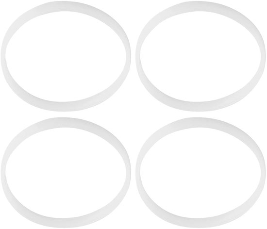 Rubberen afdichtring voor Juicer Blender, wit, 10 cm diameter, Pack van 4, vervangende O-ring. — afbeelding 3
