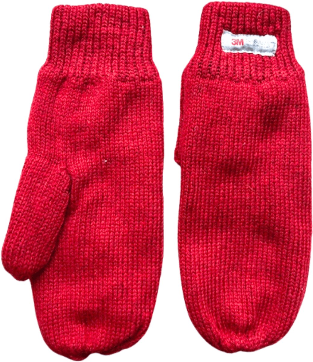 Dames wanten - Winter want - Thinsulate - Wol - Rood - One size