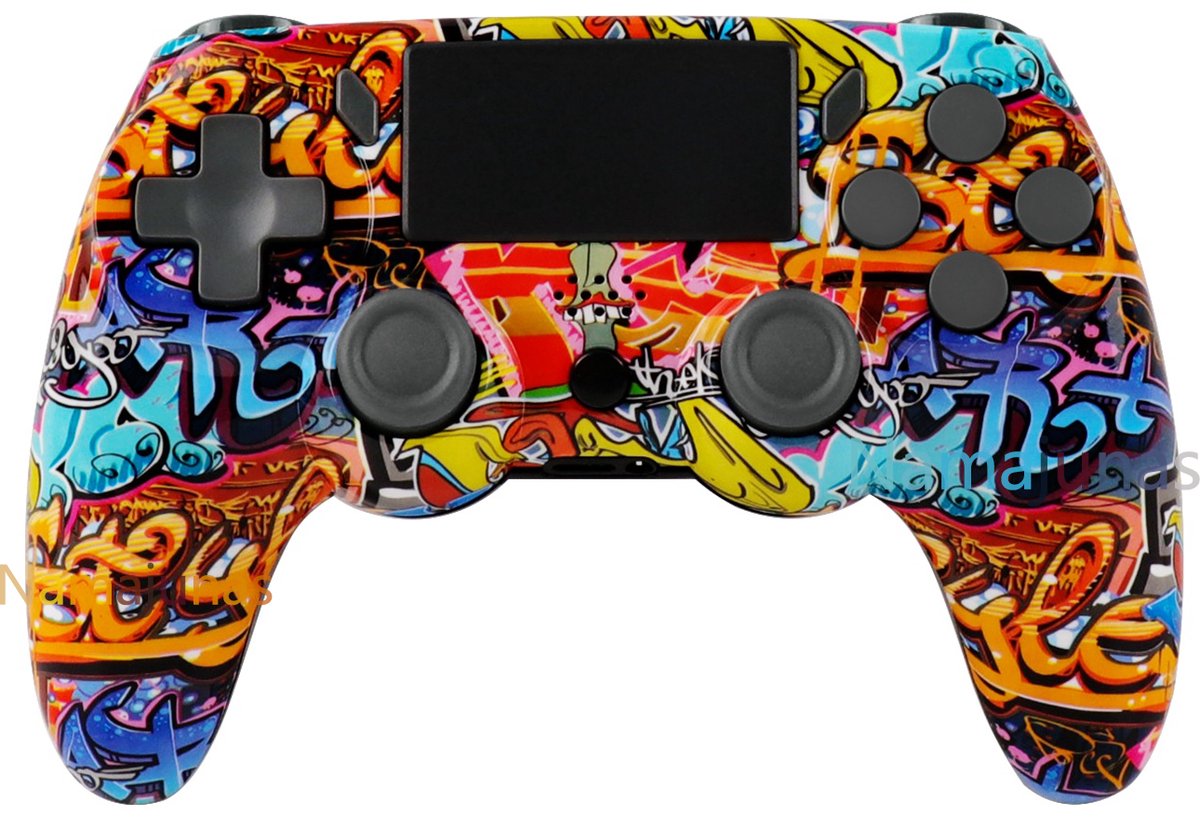 Namajunas - Draadloze Controller geschikt voor PS4/Pro/Slim/PC - Bluetooth gamepad - Geschikt voor Playstation 4 -Zes-assige sensor - LED-lichtbalk en touchscreen-functionaliteit - Audio Jack Input - Gaming Accesoires
