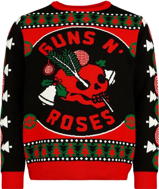 Pull de Noël Guns N' Roses pour homme - Multicolore - Taille L