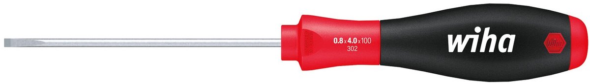Wiha Schroevendraaier SoftFinish Sleufkop voor diepliggende schroeven 2.0mm x 65mm - 00684