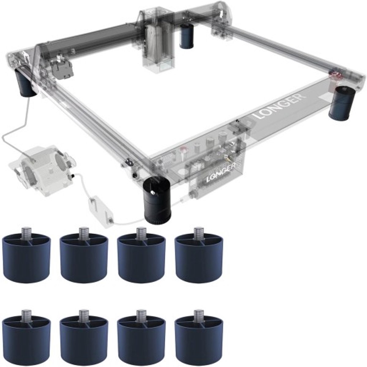 LONGER Laser B1 Steunpootjes – Set van 4 – Accessoires voor Lasergraveermachine – Stabiel & Duurzaam