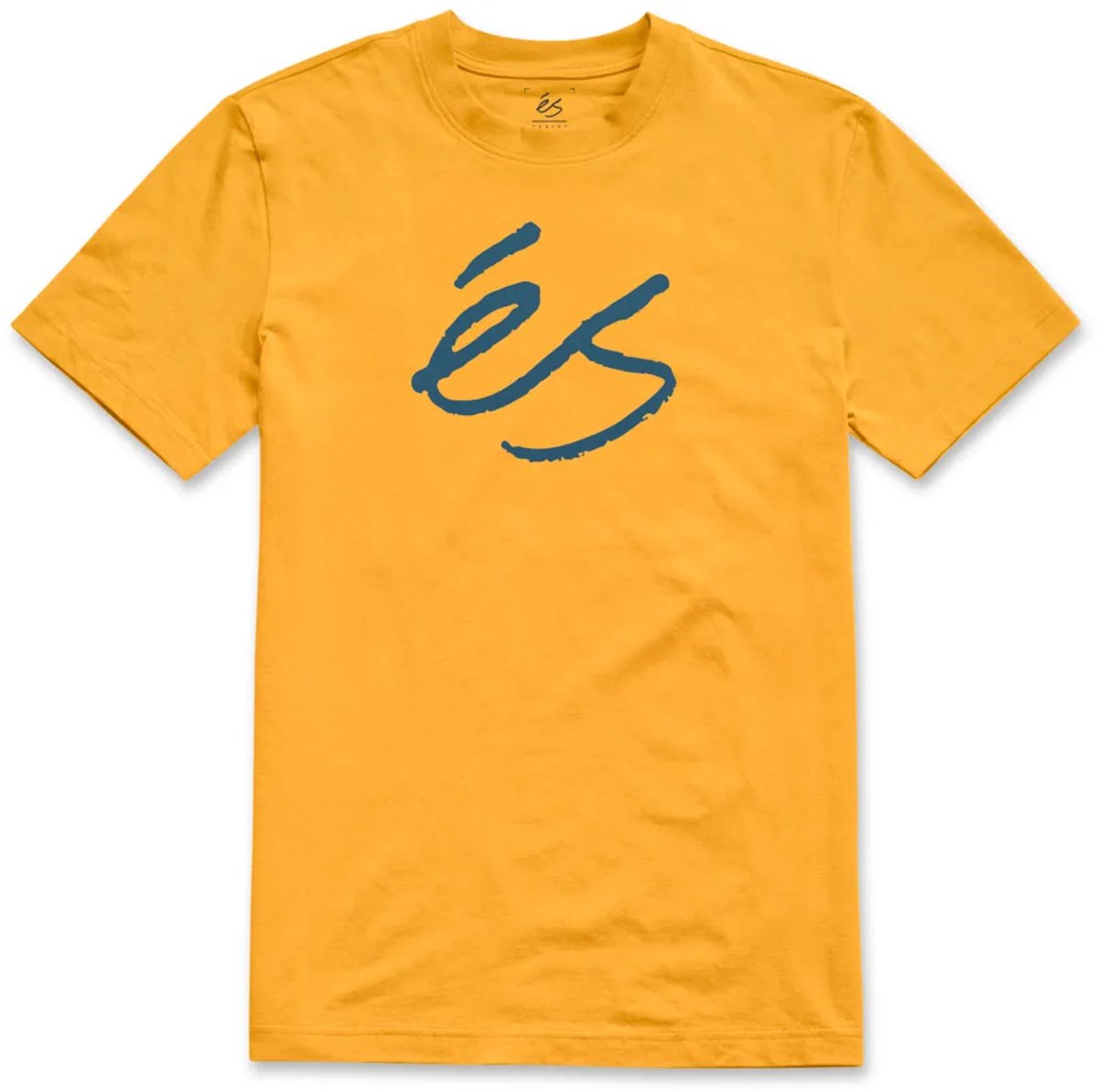 Es Scrip Mid T-shirt Met Korte Mouwen Geel S Man
