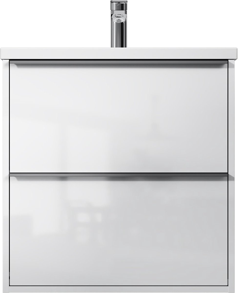 AM.PM Flash - Badkamermeubel met wastafel - 60 cm - plat pakket - 2 lades - Wastafelonderkasten