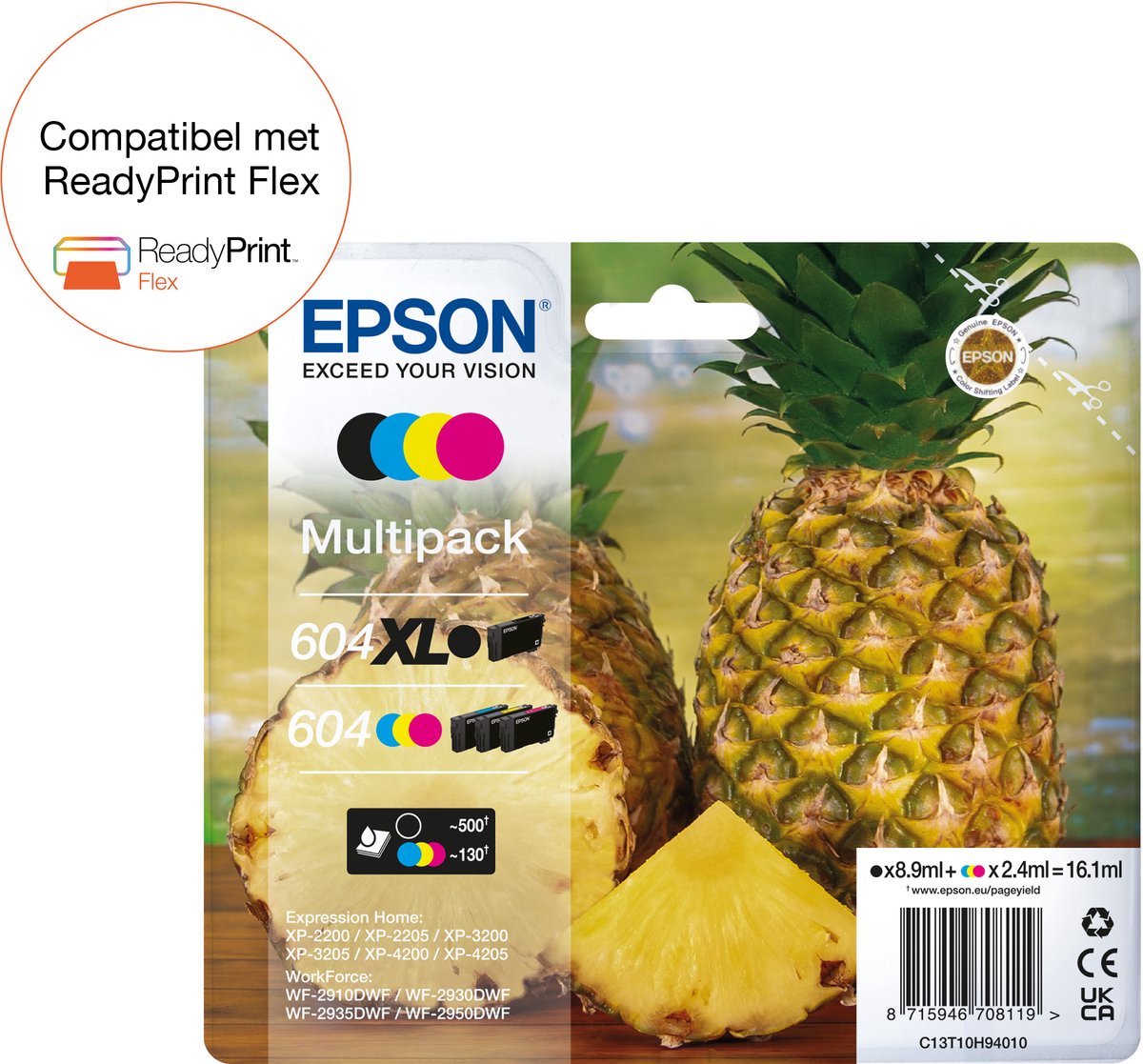 Original Ink Cartridge Epson 604XL Multicolour