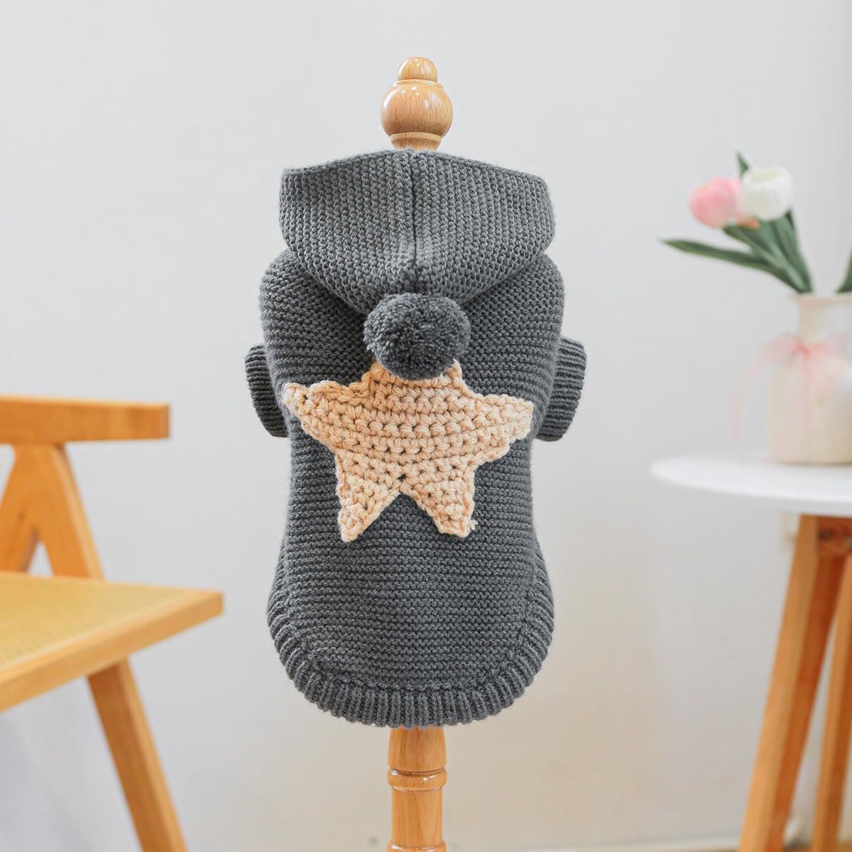 Hondenjas -Hondentrui - Pet Dog Sweater - Kleine Hondentruien met Capuchon - Puppy Schattige Gebreide Trui - Winterkleding Hond - Kat Lichtgewicht Warme Hoodies - Verjaardag Vakantie - Feestdecoratie - Kerst - Maat XL — cadeau in Cadeau-ideeën - foto 3