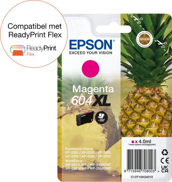 Epson 604XL - Inktcartridge - Origineel - Hoge capaciteit - Magenta