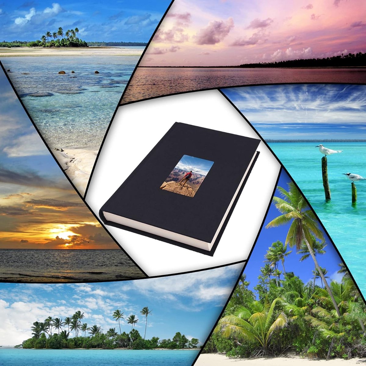 Candala fotoalbum met harde kaft – 10x15 CM, 100 pagina – luxe album voor je mooiste herinneringen